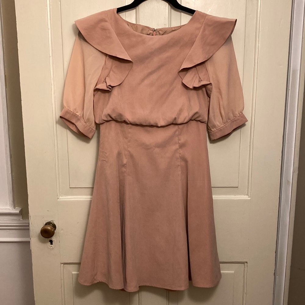 titty&co. Pink Short Sleeve Mini Ruffle Lolita Dress